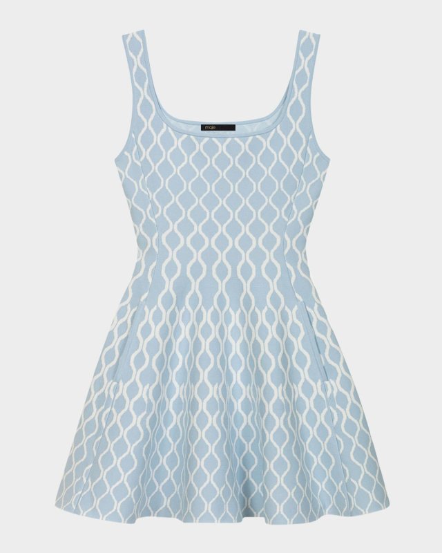 Russel Wave Knit Mini Dress